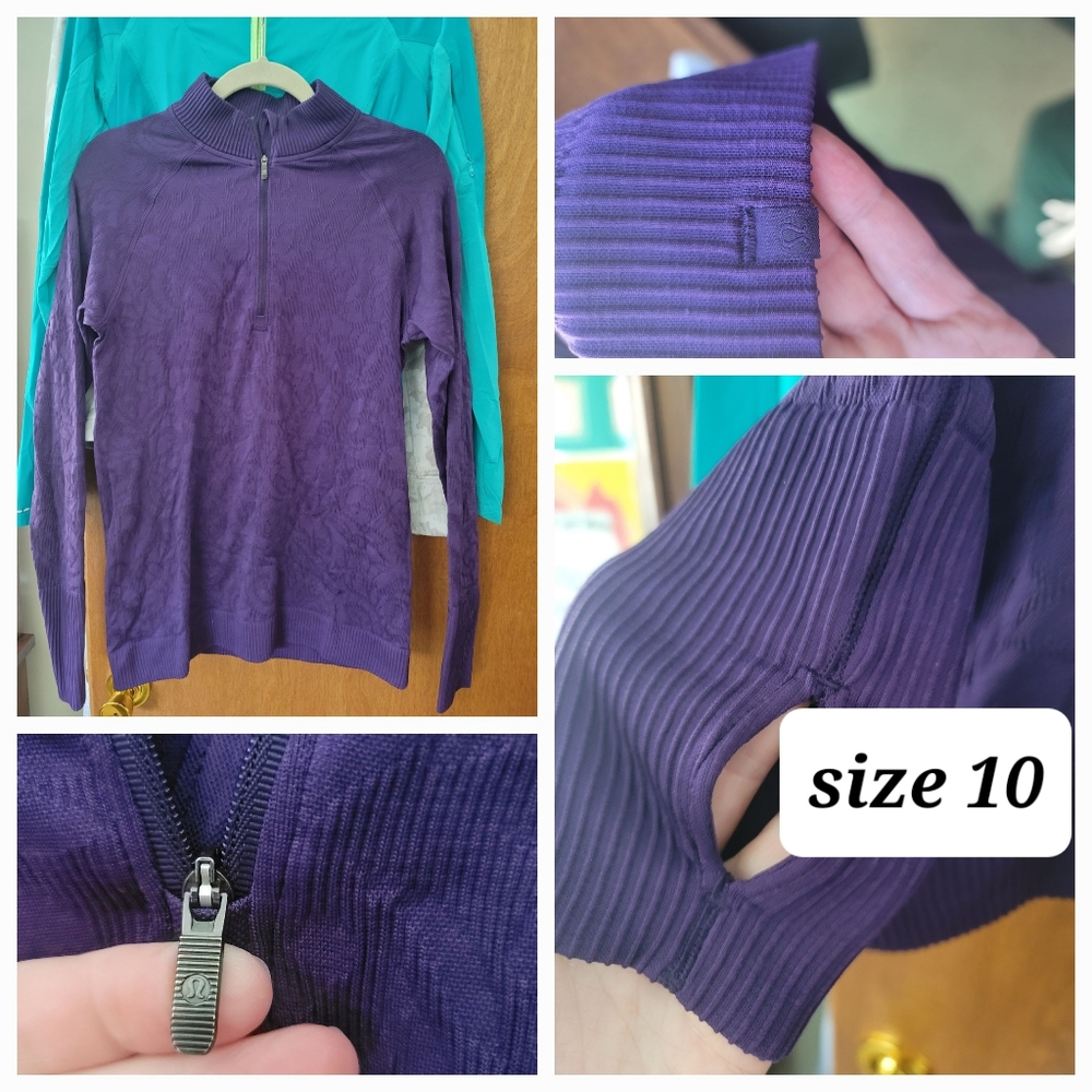**sold**  Lululemon 3/4 zip pullover.